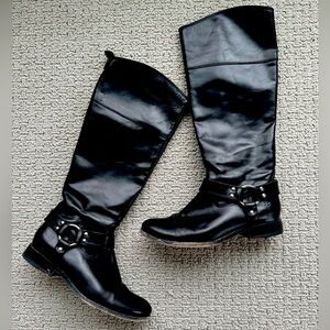 Frye Riding Boots with Harnesss Detail